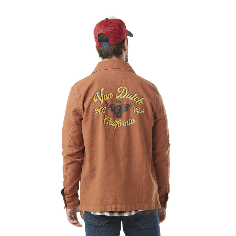 Von Dutch☆ロゴポケット レギュラーフィットコットンジャケット Men's Jackets Von Dutch