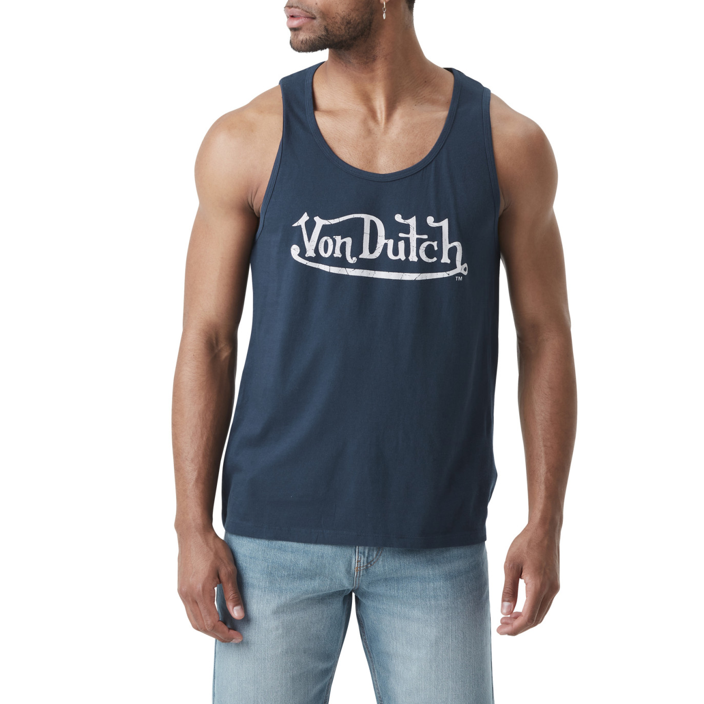 Débardeur Bleu marine coupe Regular Col rond BASIC | Homme - Vondutch Vondutch - 1