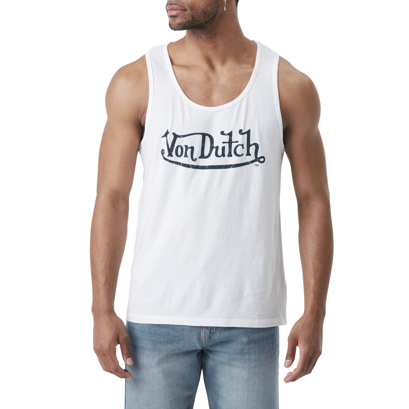 Débardeur Blanc coupe Regular Col rond BASIC | Homme - Vondutch Vondutch - 1