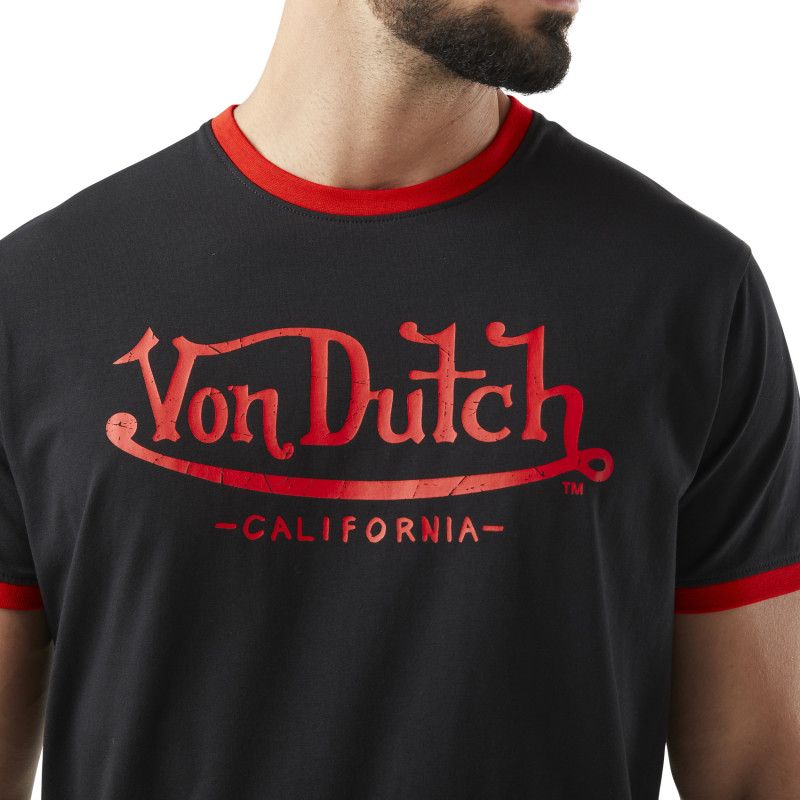 T-shit homme stretch en col V en contraste Blast Vondutch - 2
