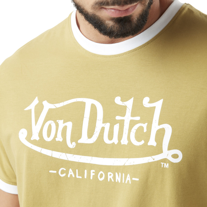 T-shit homme stretch en col V en contraste Blast Vondutch - 2