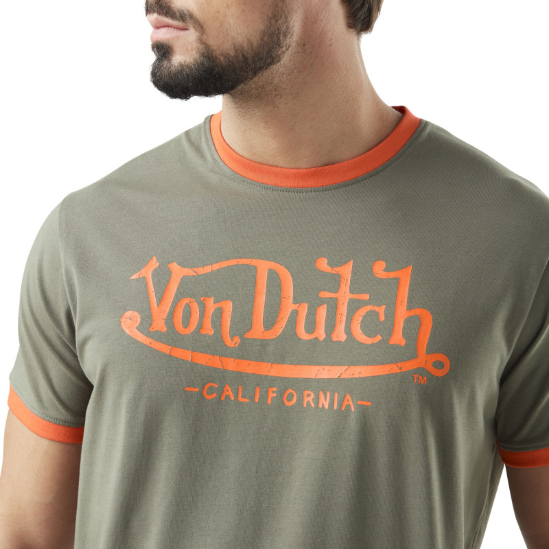 T-shit homme stretch en col V en contraste Blast Vondutch - 2