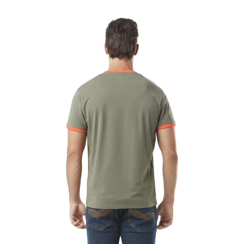 T-shit homme stretch en col V en contraste Blast Vondutch - 3