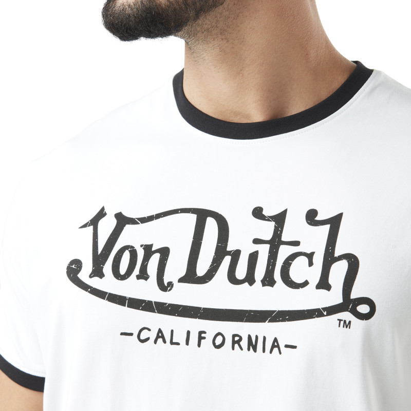 T-shit homme stretch en col V en contraste Blast Vondutch - 2