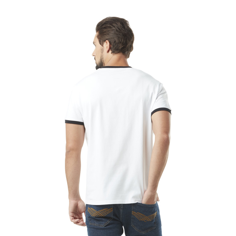 T-shit homme stretch en col V en contraste Blast Vondutch - 3