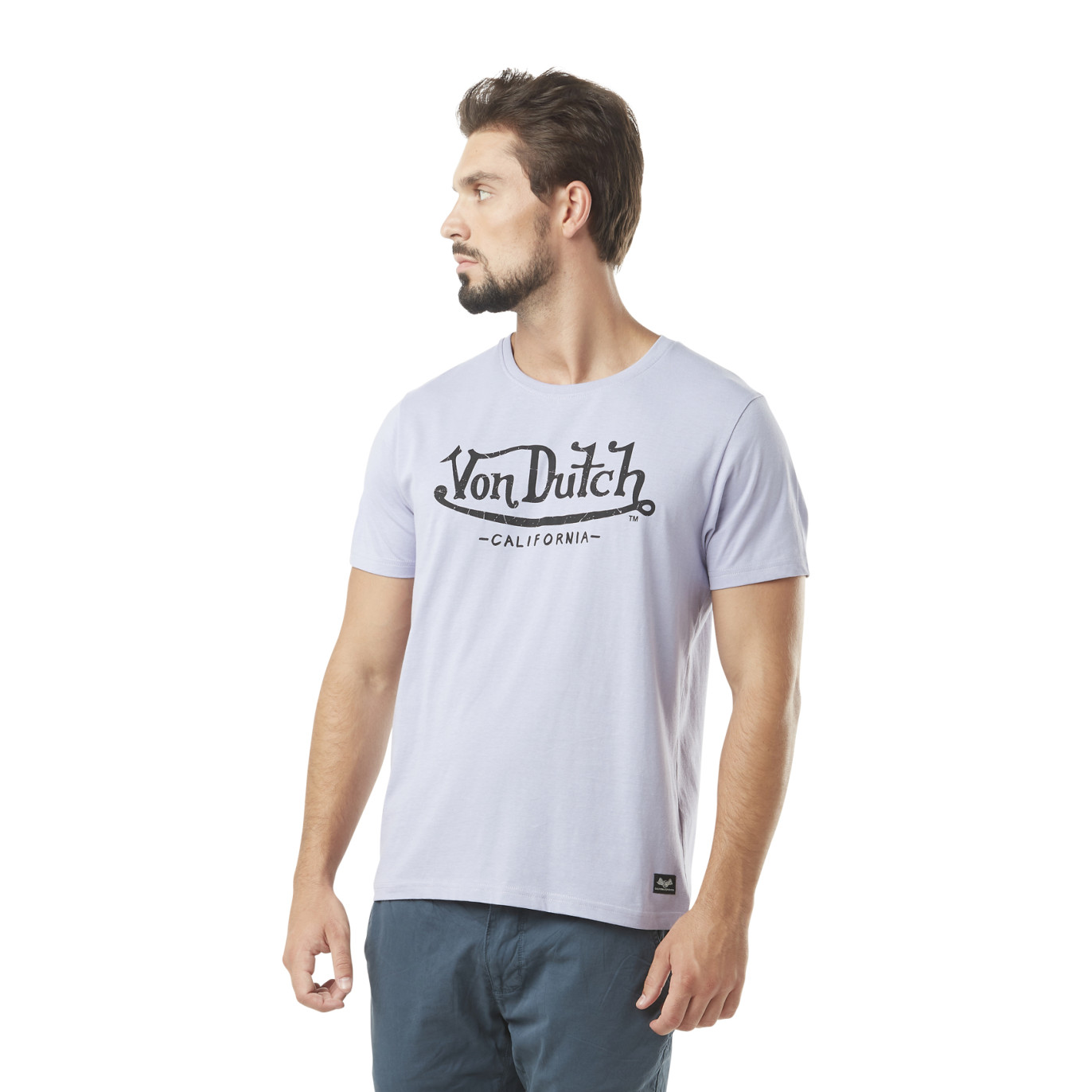 Tee Shirt Violet coupe Regular Col rond FIRST | Homme - Vondutch Vondutch - 1