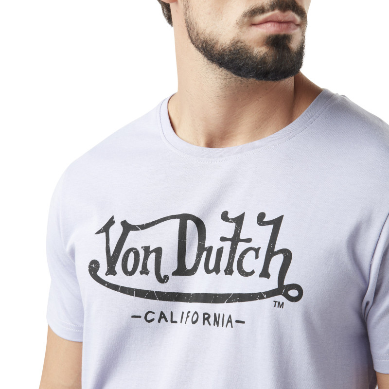 Tee Shirt Violet coupe Regular Col rond FIRST | Homme - Vondutch Vondutch - 2