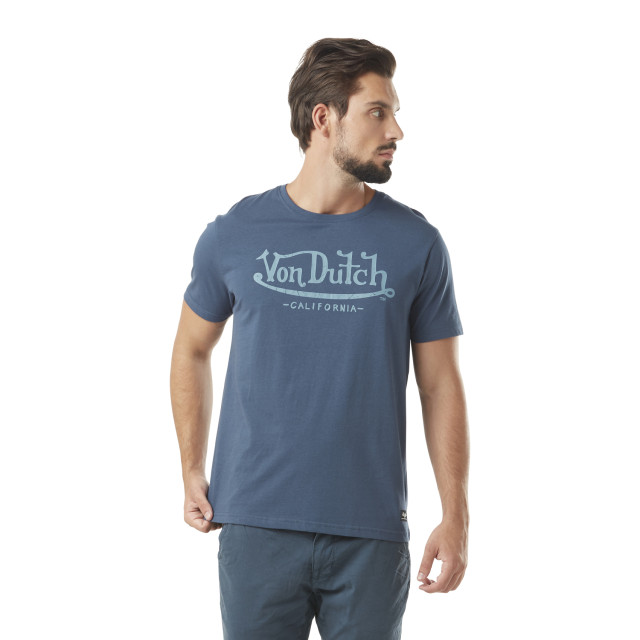 Tee Shirt Bleu marine coupe Regular Col rond FIRST | Homme - Vondutch Vondutch - 1