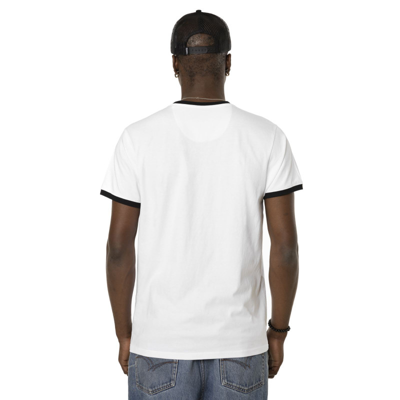 T-shirt blanc homme col rond coupe regular Moto GP x Von Dutch