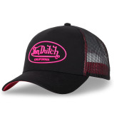 Casquette Vondutch Noir/Rose fluo Trucker Snapback DOM