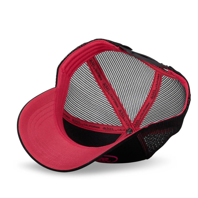 Casquette Vondutch Noir/Rose fluo Trucker Snapback DOM