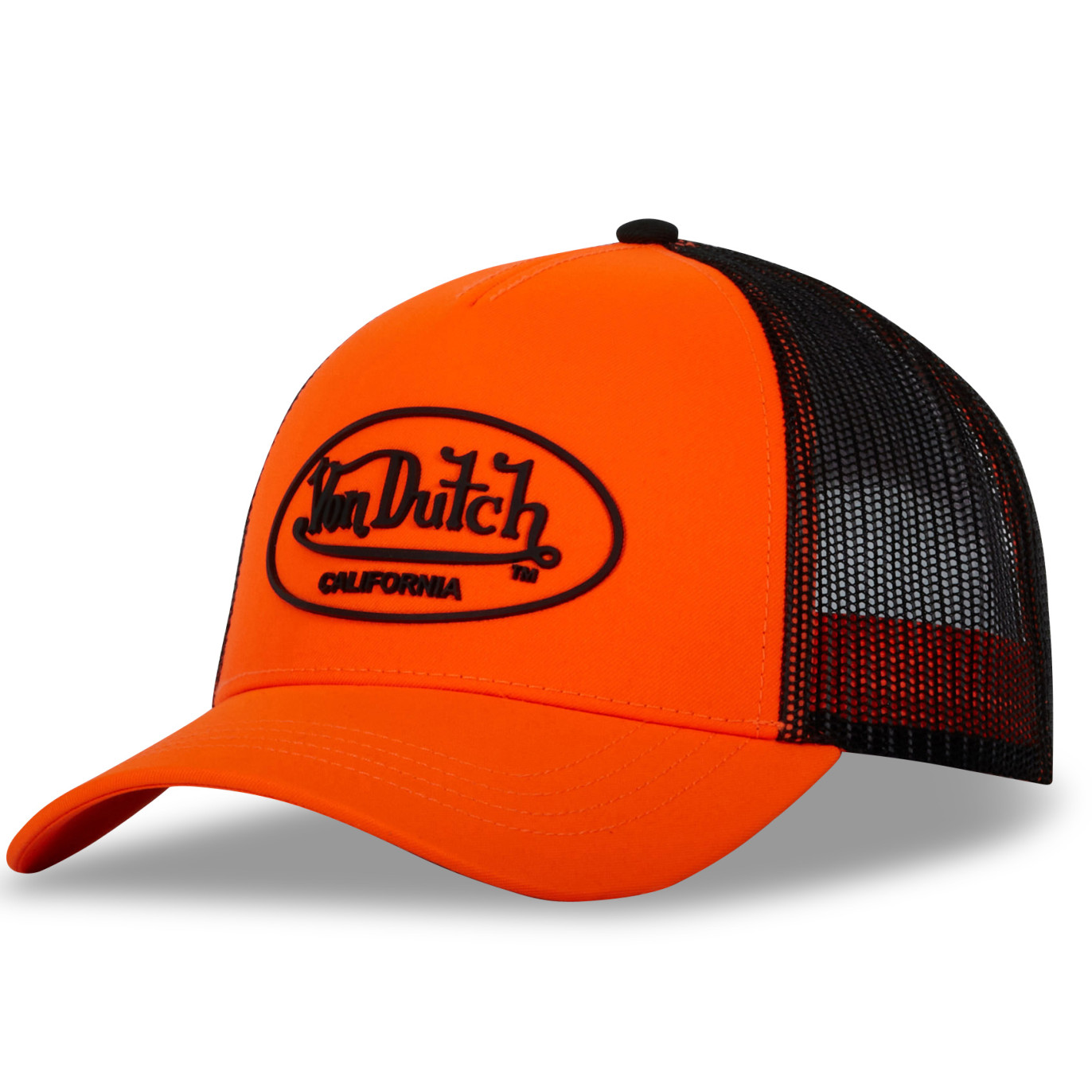 Casquette Vondutch Orange fluo/Noir Trucker Snapback FLUO