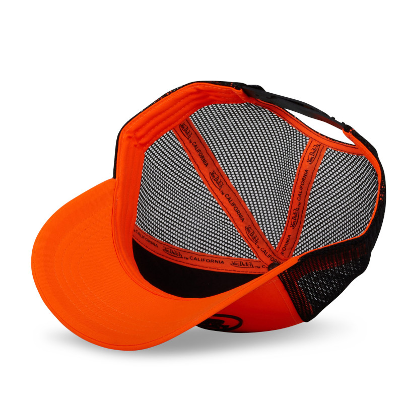 Casquette Vondutch Orange fluo/Noir Trucker Snapback FLUO