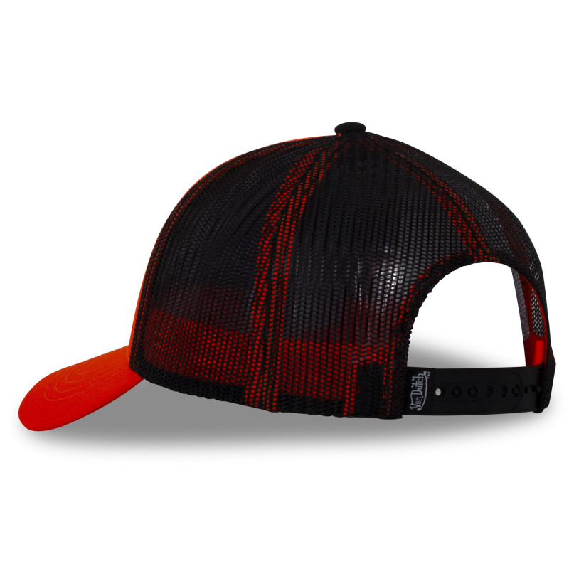 Casquette Vondutch Orange fluo/Noir Trucker Snapback FLUO