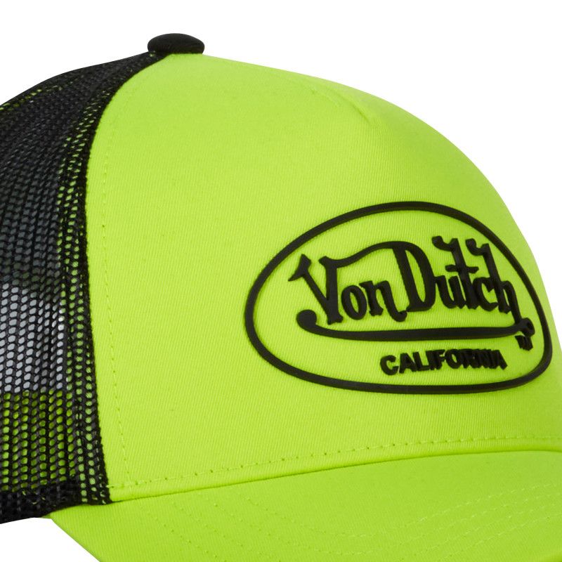 Casquette Vondutch Jaune fluo/Noir Trucker Snapback FLUO