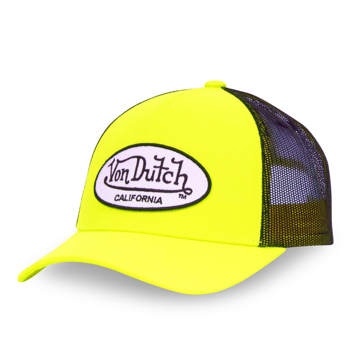 Casquette Vondutch Jaune Fluo/Noir Trucker Snapback