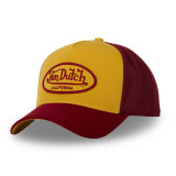 Casquette Vondutch Jaune/Rouge Trucker Snapback BURGUNDY