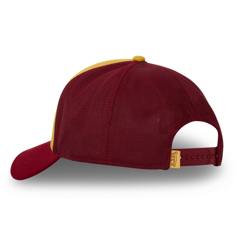 Casquette Vondutch Jaune/Rouge Trucker Snapback BURGUNDY