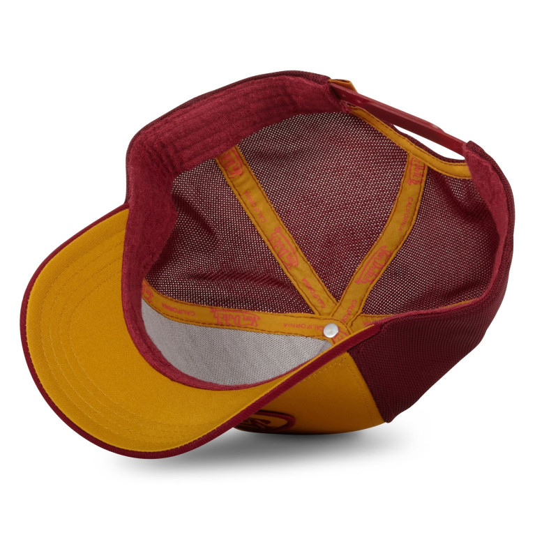 Casquette Vondutch Jaune/Rouge Trucker Snapback BURGUNDY