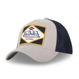 Casquette Vondutch Gris/Bleu/Noir Trucker Snapback CORDUROY