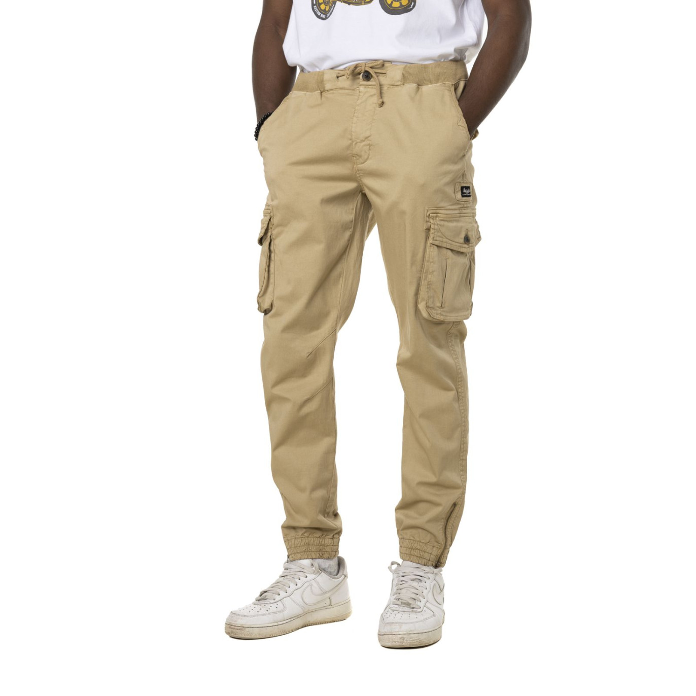 Pantalon en Coton coupe Droit Beige MICK | Homme - Vondutch