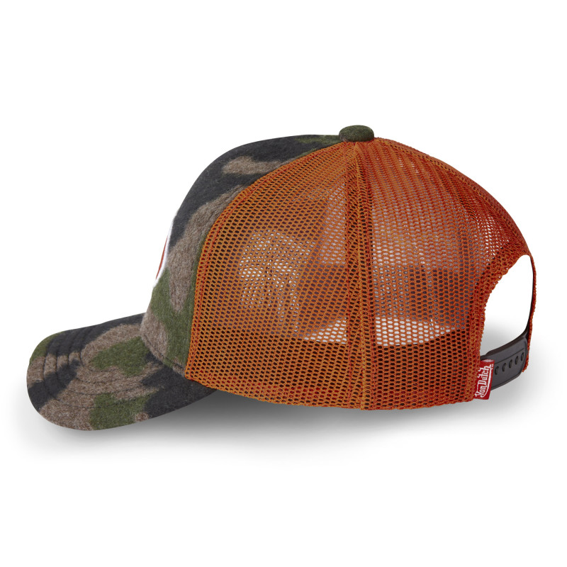 Casquettes Homme en laine baseball avec filet Camo Doux Von Dutch