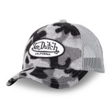 Casquette Vondutch Noir/Gris Trucker Snapback en Fausse fourrure CAMO