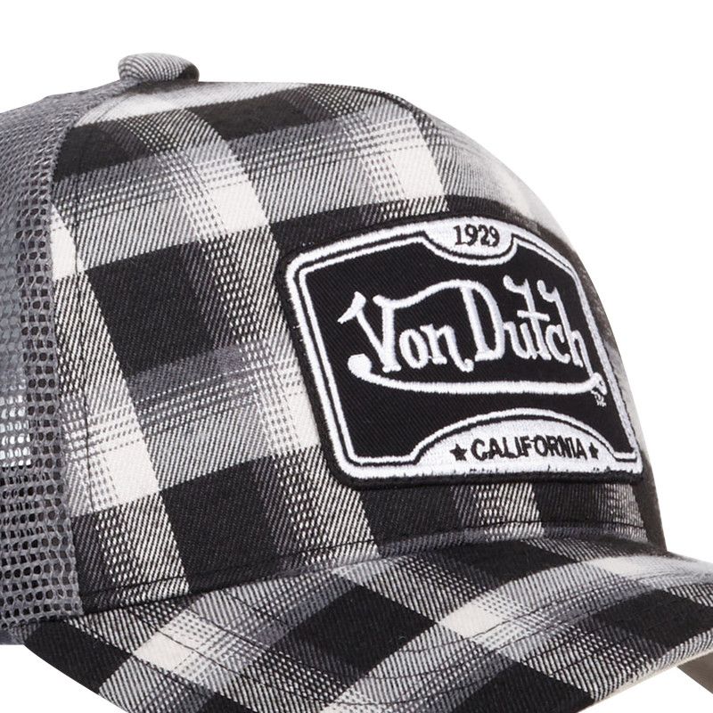 Casquettes Homme baseball avec filet à Carreaux Von Dutch