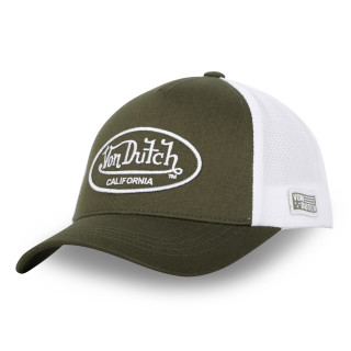 Casquette Vondutch Blanc/Vert Trucker Strapback / Boucle LOFB