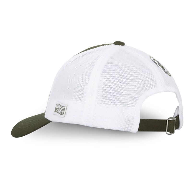 Casquette Vondutch Blanc/Vert Trucker Strapback / Boucle LOFB