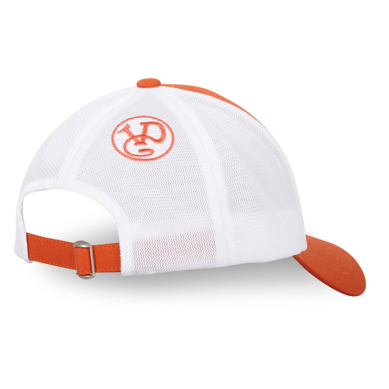 Casquette Vondutch Blanc/Orange Trucker Strapback / Boucle LOFB