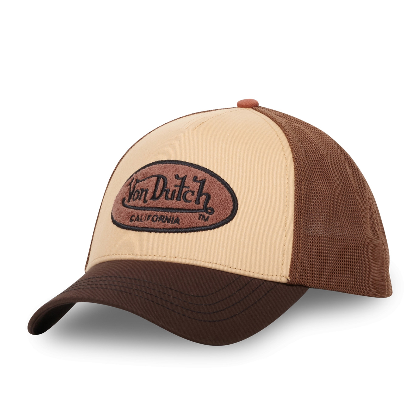 Casquette Vondutch Beige/Marron Trucker Snapback TERRY