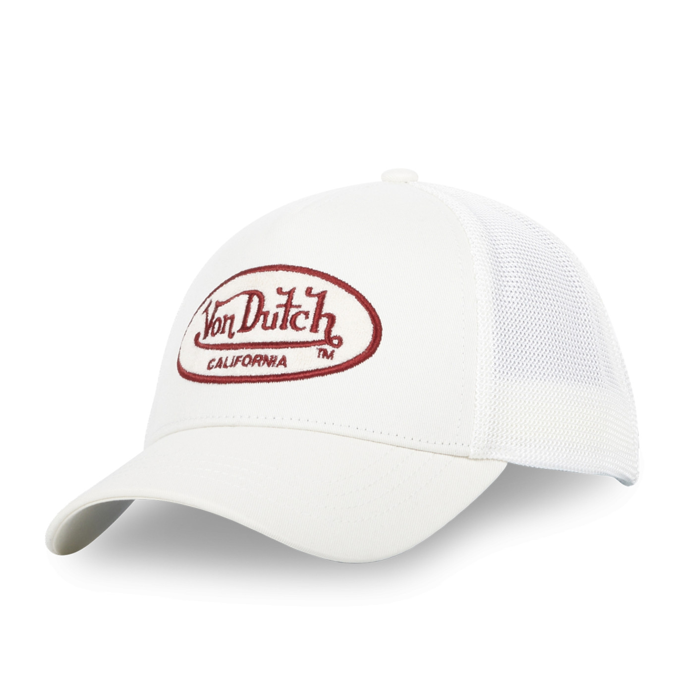 Casquette Vondutch Blanc/Rouge Trucker Snapback TERRY