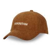 Casquette Vondutch Beige Baseball Strapback / Boucle en Velours côtelé VELVET