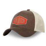 Casquette Vondutch Marron/Orange/Beige Trucker Snapback en Velours côtelé CORDUROY