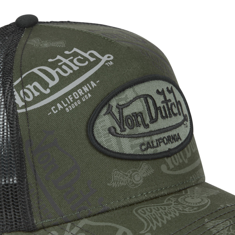Casquette Vondutch Kaki/Noir Trucker Snapback CAFE