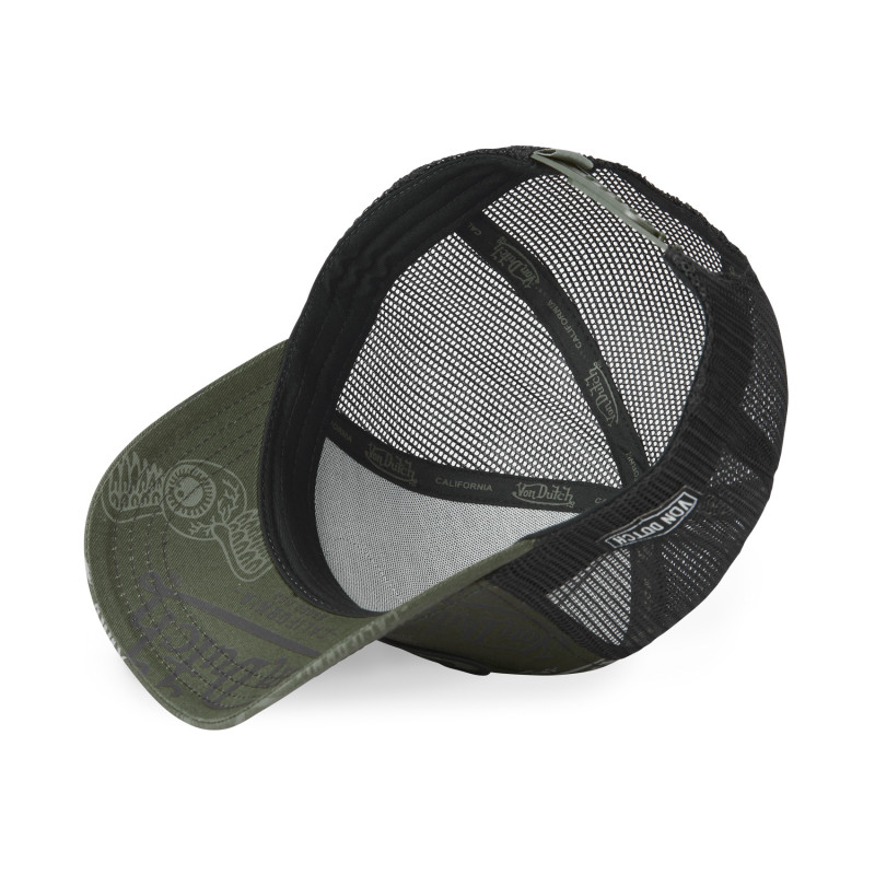 Casquette Vondutch Kaki/Noir Trucker Snapback CAFE