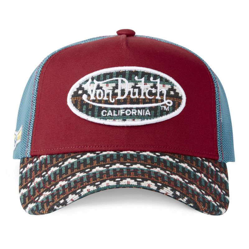 Casquette Vondutch Rouge/Bleu/Blanc Trucker Snapback ETHNIK