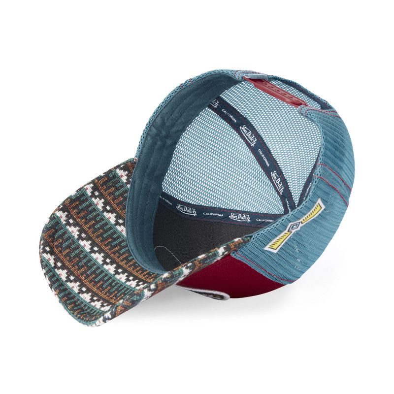 Casquette Vondutch Rouge/Bleu/Blanc Trucker Snapback ETHNIK