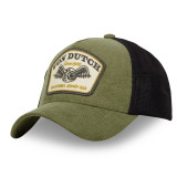 Casquette Vondutch Vert/Noir Trucker Snapback en Velours côtelé CORDUROY