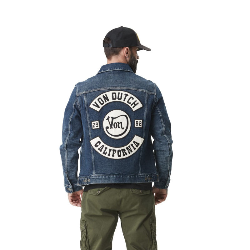 Veste homme denim avec patch dans le dos Heritage