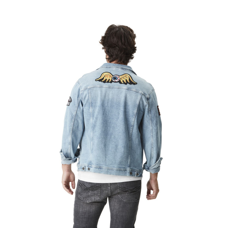 Von Dutch men's blue denim Used jacket
