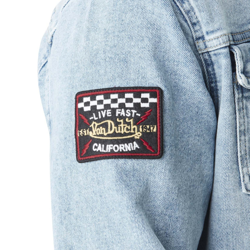 Veste en Jean effet Délavé Mi saison Bleue MAX | Homme - Vondutch | Von Dutch