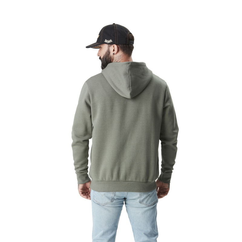 Sweat à Capuche Vert Molletoné LOGAN | Homme - Vondutch | Von Dutch