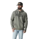 Sweat à Capuche Vert Molletoné LOGAN | Homme - Vondutch