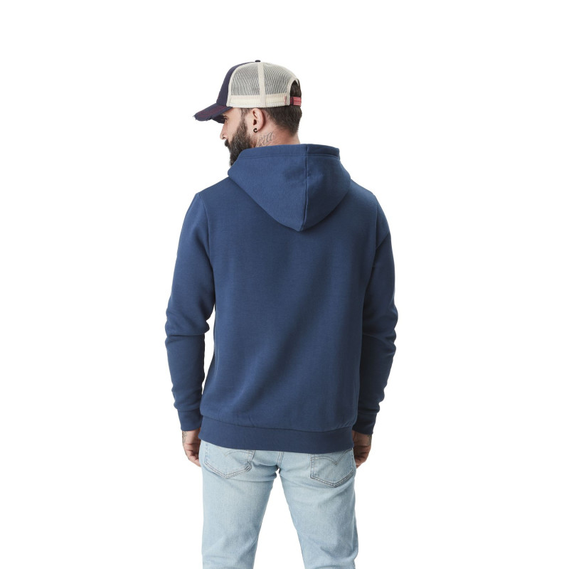 Sweat à Capuche Bleu Molletoné LOGAN | Homme - Vondutch | Von Dutch