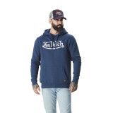 Sweat à Capuche Bleu Molletoné LOGAN | Homme - Vondutch