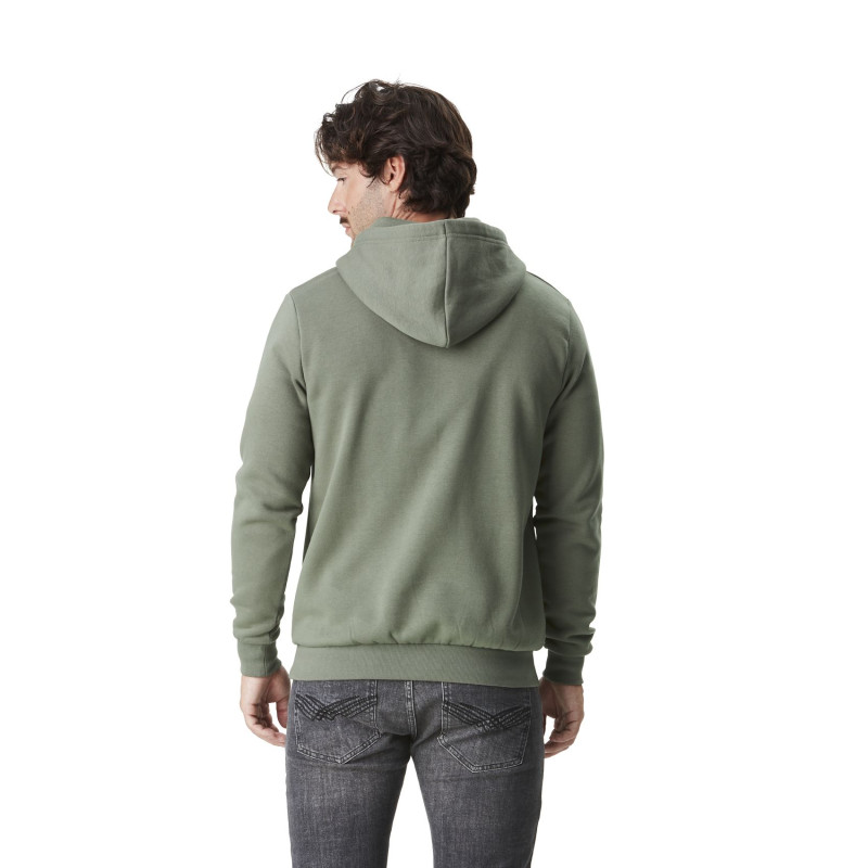 Sweat à Capuche Vert Molletoné BRAND | Homme - Vondutch | Von Dutch