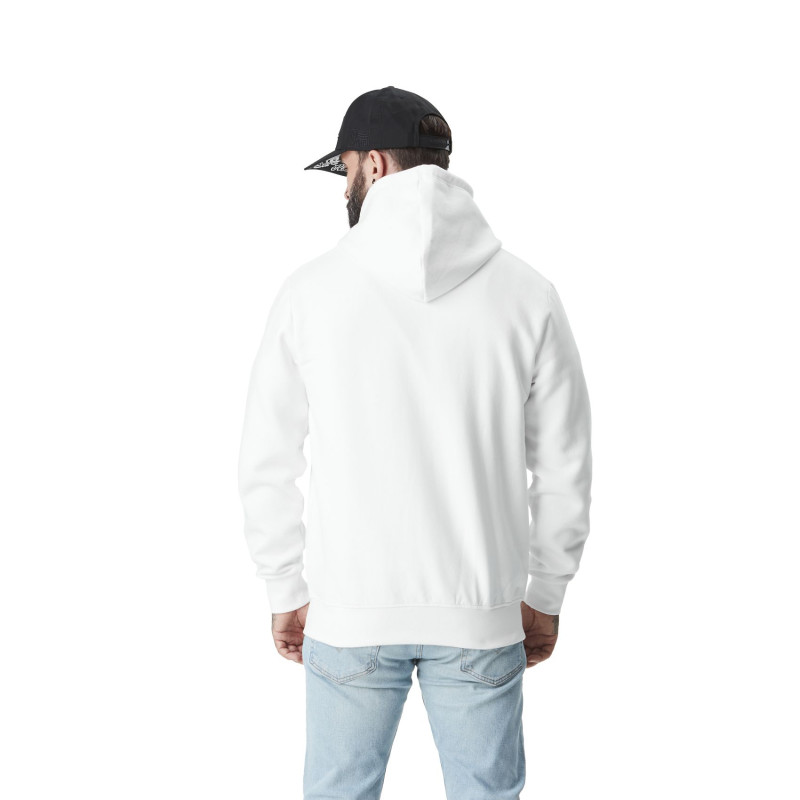 Sweat à Capuche Zippé Blanc Molletoné SLIMAN | Homme - Vondutch | Von Dutch