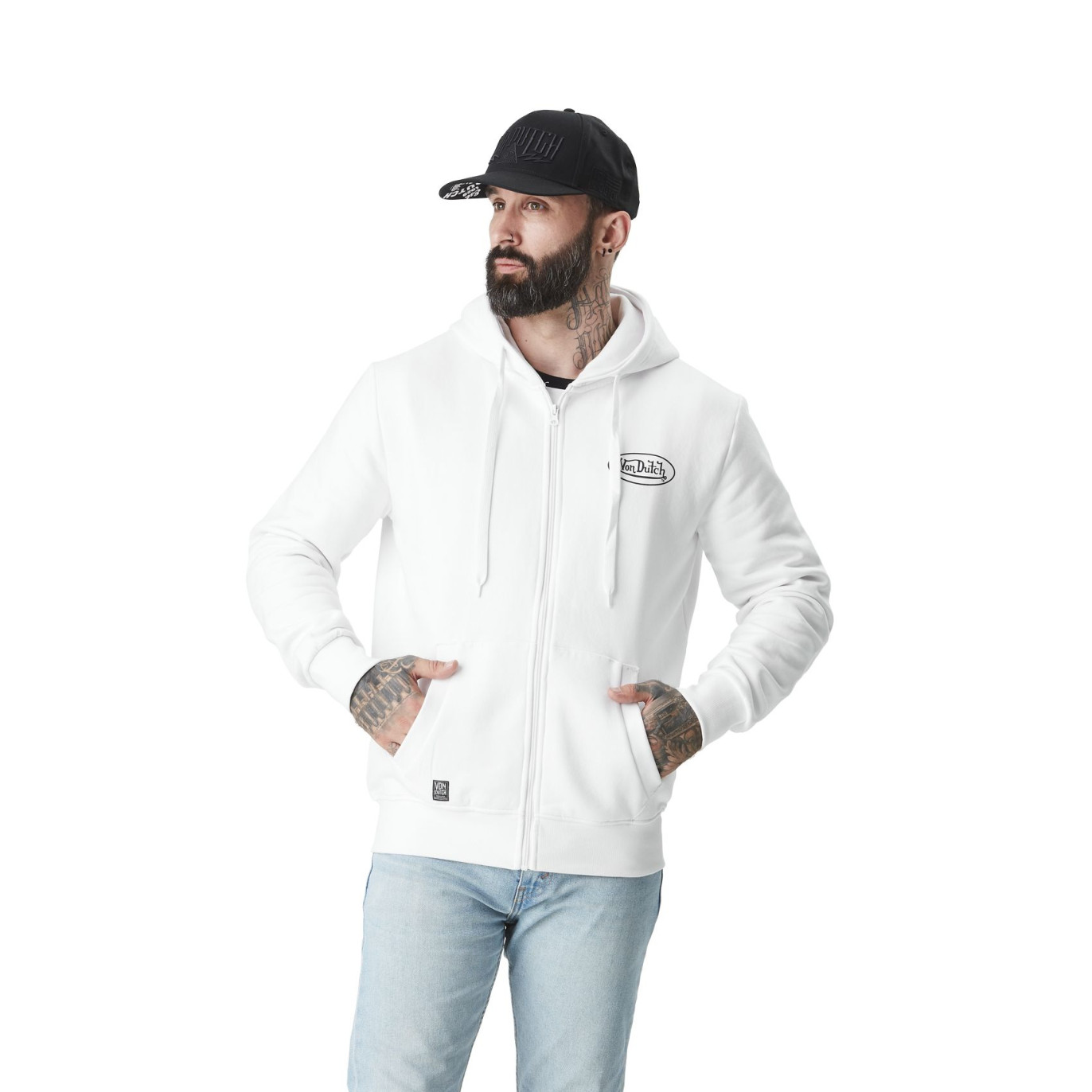 Sweat zippé homme